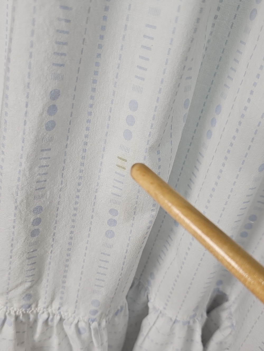 Vintage 90s Victoria Secret Prairie Gown, Cotton, White Blue, Generous SZ Large - Picture 4 of 13